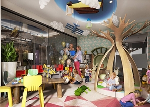 Новый жилой комплекс на стадии строительства в районе Оба