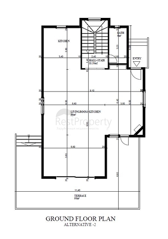 Трехэтажная вилла планировкой 3+1 в районе Каргыджак города Алания