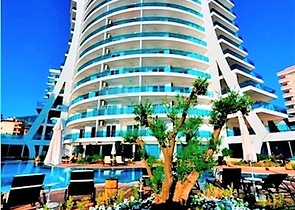 Меблированный двухуровневый пентхаус в Махмутларе