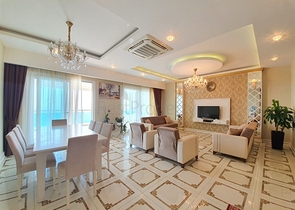 Меблированный двухуровневый пентхаус в Махмутларе