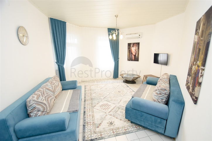 Квартира 1+1 с мебелью в 5 минутах от моря в Анталии