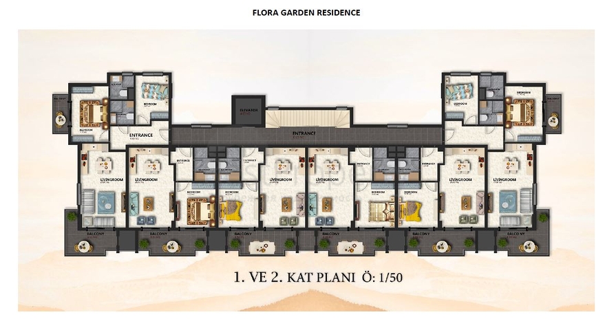 Строящийся комплекс в престижном районе Алании