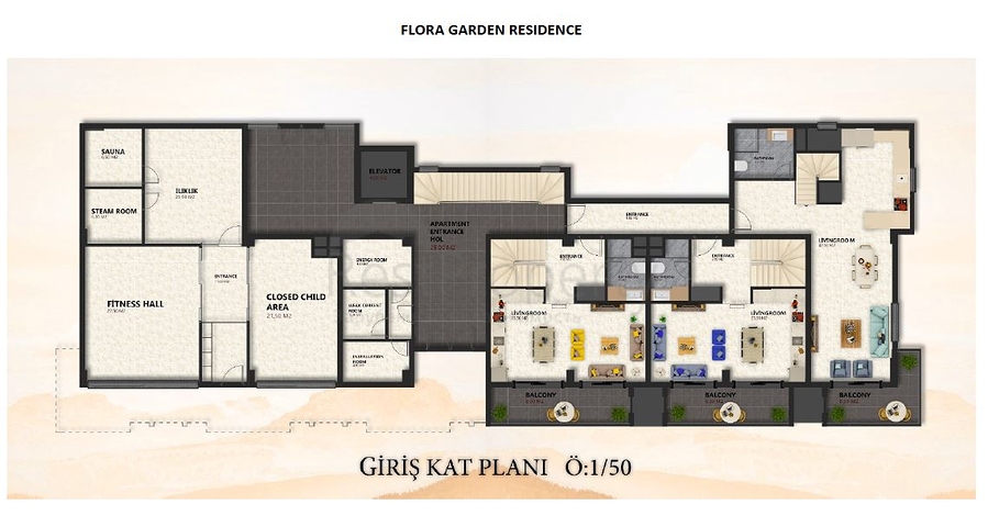 Строящийся комплекс в престижном районе Алании