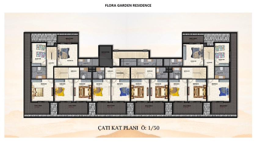 Строящийся комплекс в престижном районе Алании