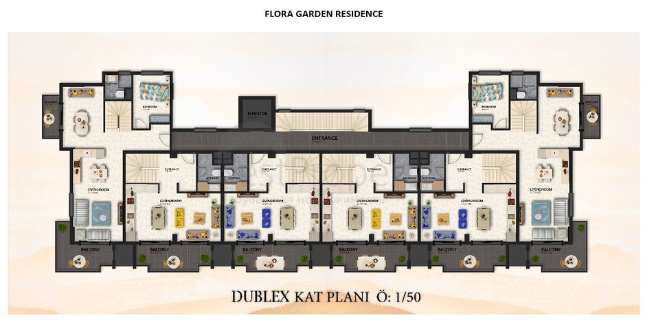 Строящийся комплекс в престижном районе Алании