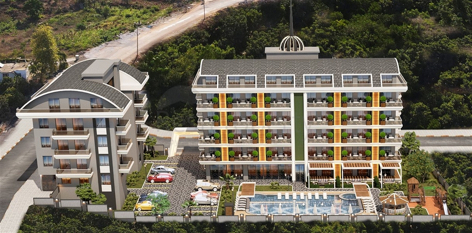 Строящийся комплекс в престижном районе Алании