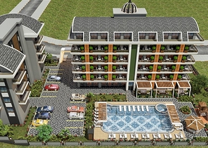 Строящийся комплекс в престижном районе Алании