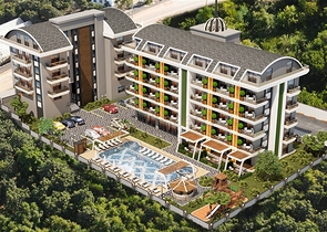 Строящийся комплекс в престижном районе Алании