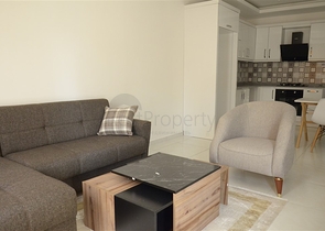 Квартира 1+1 с мебелью в районе Махмутлар