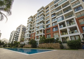 Просторная квартира 3+1 с видом на море в Коньялты