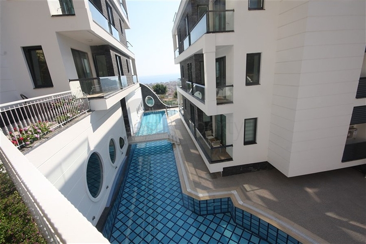 Апартаменты в центре Алании с панорамным видом