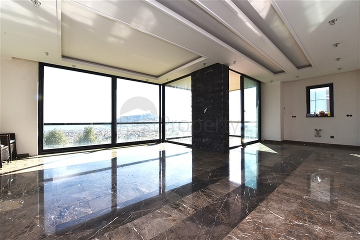 Апартаменты в центре Алании с панорамным видом