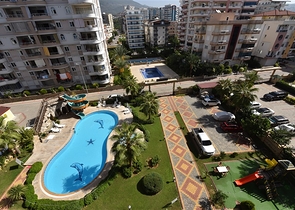 Шикарная квартира 2+1 с мебелью в 100 м от моря в районе Махмутлар, Алания