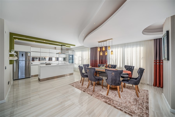 Элитная квартира 3+1 в районе Каргыджак, Алания