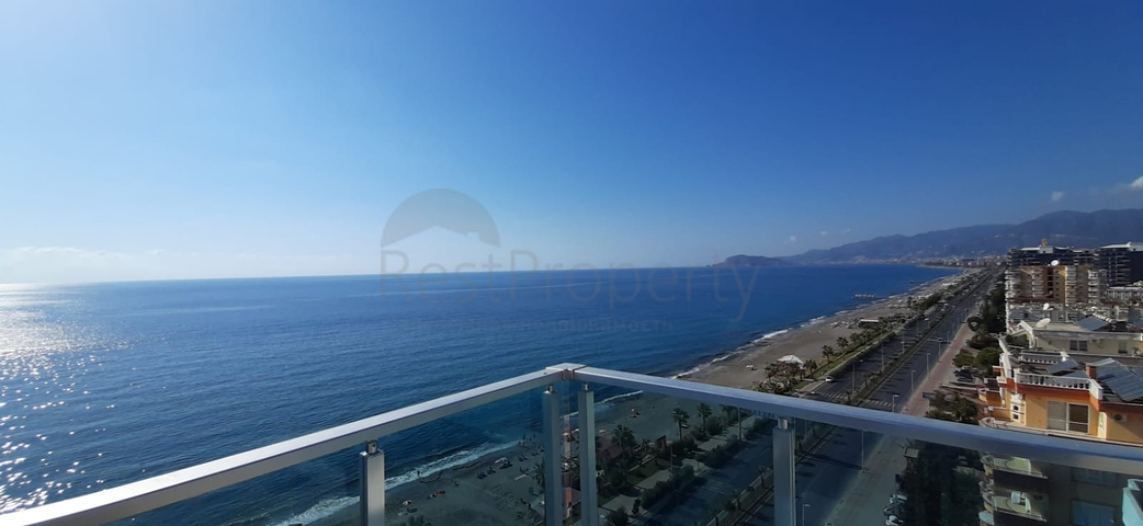 Апартаменты на первой береговой линии в районе Махмутлар 