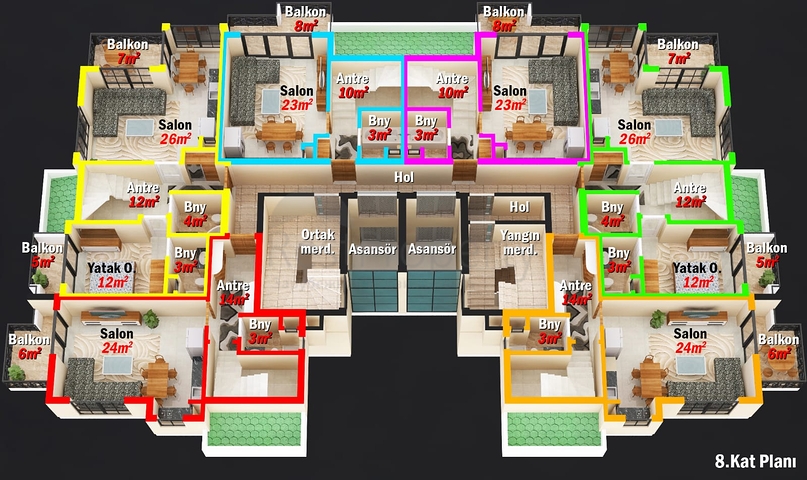 Новый проект в районе Махмутлар