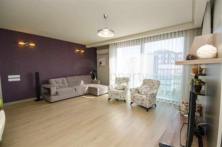 Меблированная квартира 2+1 с видом на море в Гюзельоба Лара 