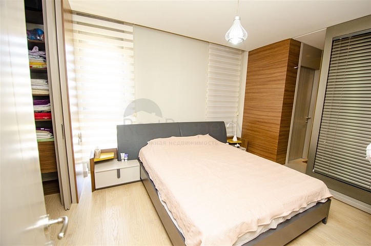 Меблированная квартира 2+1 с видом на море в Гюзельоба Лара 