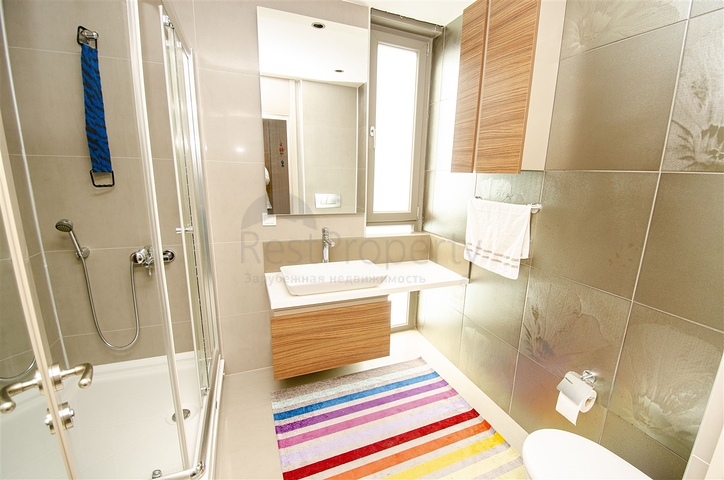 Меблированная квартира 2+1 с видом на море в Гюзельоба Лара 