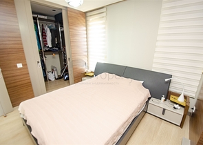 Меблированная квартира 2+1 с видом на море в Гюзельоба Лара 