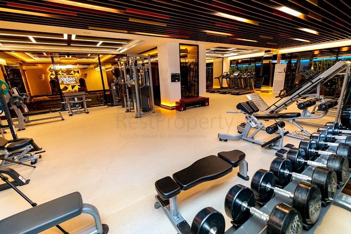 Большая меблированная квартира 2+1 в комплексе люкс класса