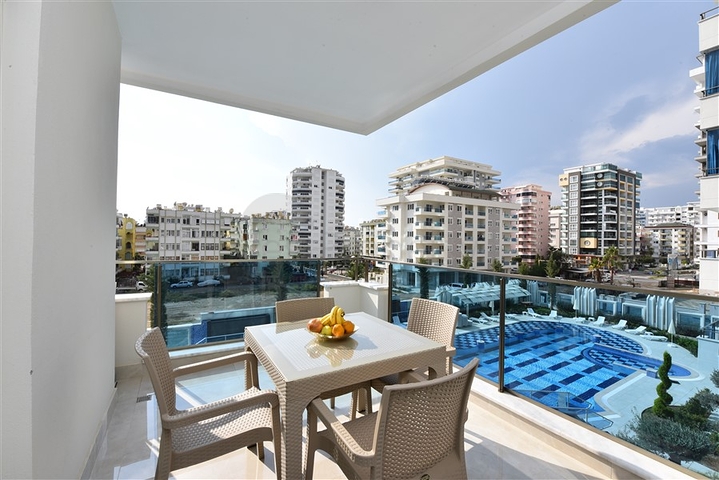 Большая меблированная квартира 2+1 в комплексе люкс класса