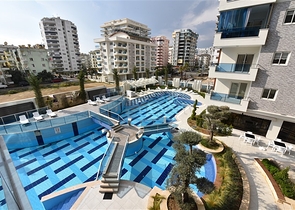 Большая меблированная квартира 2+1 в комплексе люкс класса