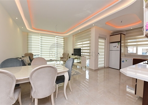 Большая меблированная квартира 2+1 в комплексе люкс класса