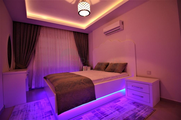 Квартира 2+1 с видом на море в районе Махмутлар