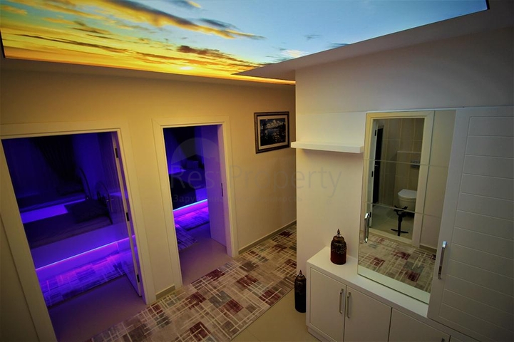 Квартира 2+1 с видом на море в районе Махмутлар