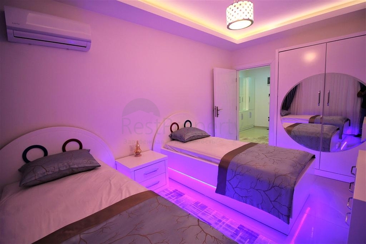 Квартира 2+1 с видом на море в районе Махмутлар