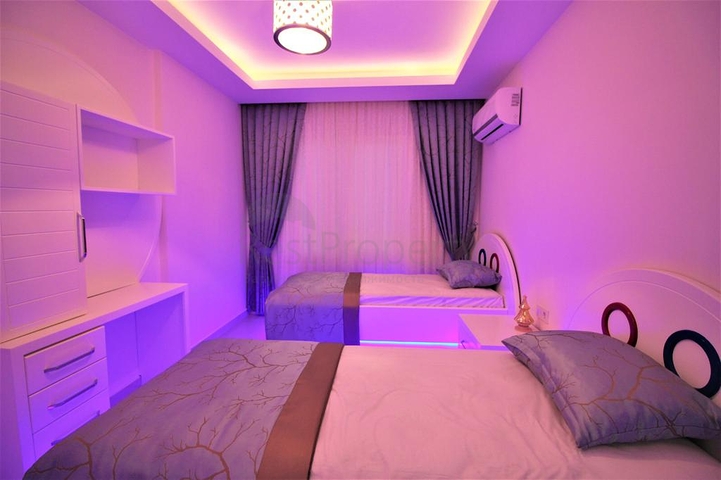 Квартира 2+1 с видом на море в районе Махмутлар