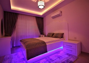 Квартира 2+1 с видом на море в районе Махмутлар