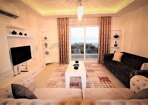 Квартира 2+1 с видом на море в районе Махмутлар