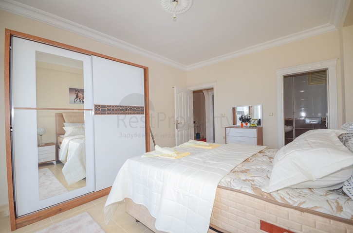 Меблированная квартира 2+1 с видом на море в районе Махмутлар