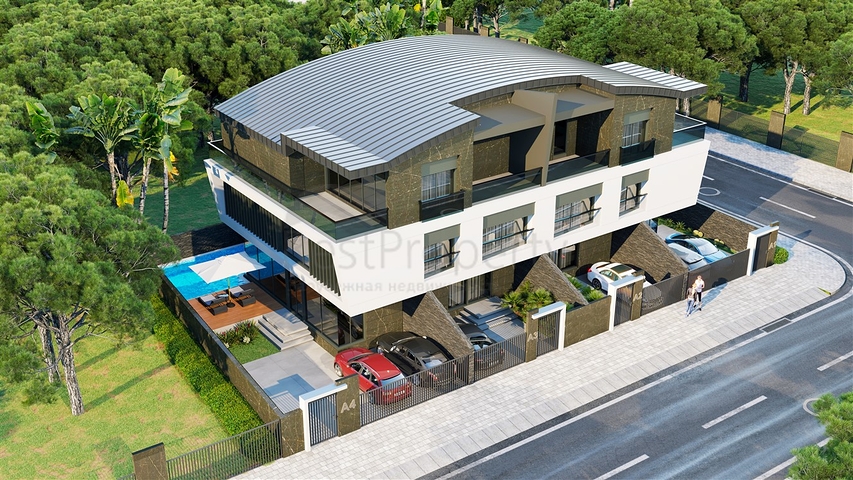 Инвестиционный проект вилл 5+1 в районе Гюзельоба Лара Анталья