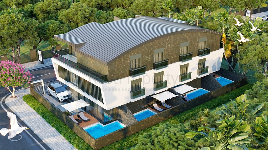 Инвестиционный проект вилл 5+1 в районе Гюзельоба Лара Анталья