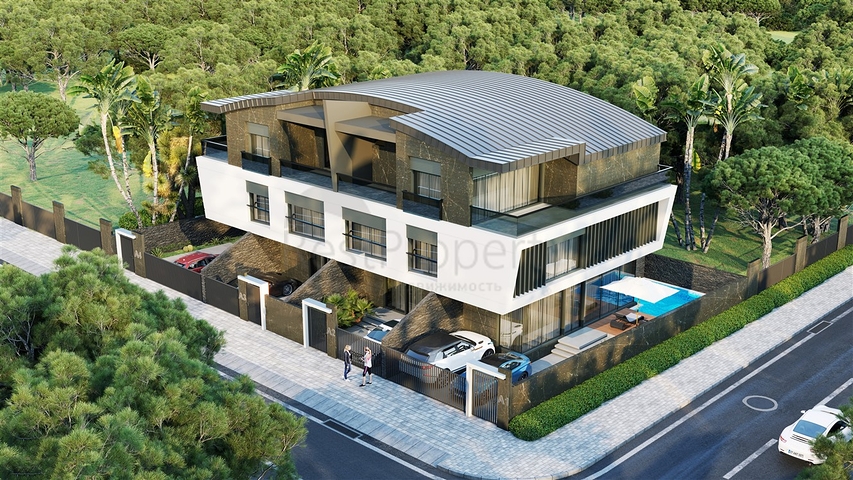 Инвестиционный проект вилл 5+1 в районе Гюзельоба Лара Анталья