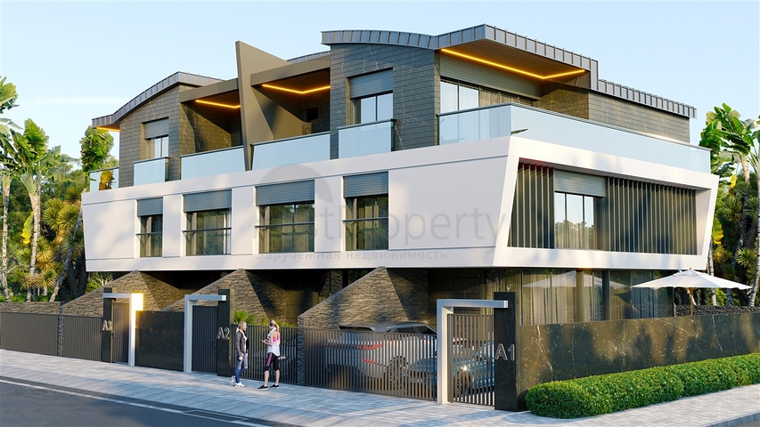 Инвестиционный проект вилл 5+1 в районе Гюзельоба Лара Анталья