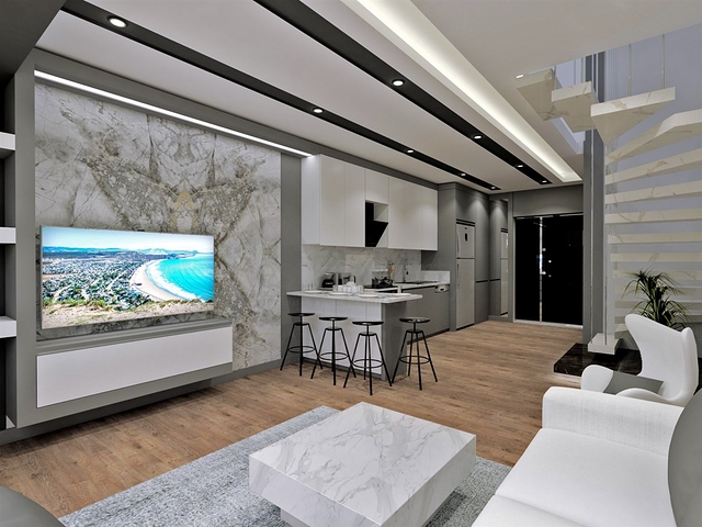 Инвестиционный проект вилл 5+1 в районе Гюзельоба Лара Анталья