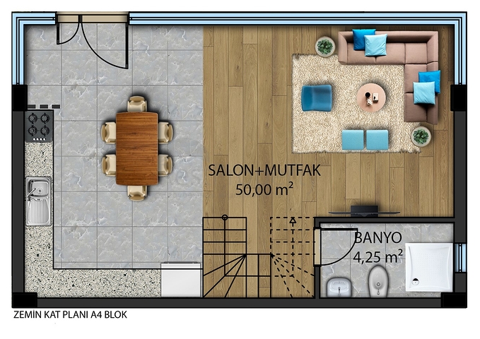 Инвестиционный проект вилл 5+1 в районе Гюзельоба Лара Анталья