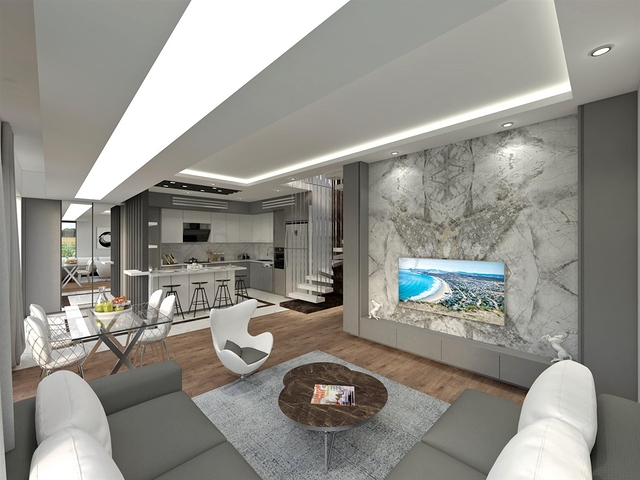 Инвестиционный проект вилл 5+1 в районе Гюзельоба Лара Анталья