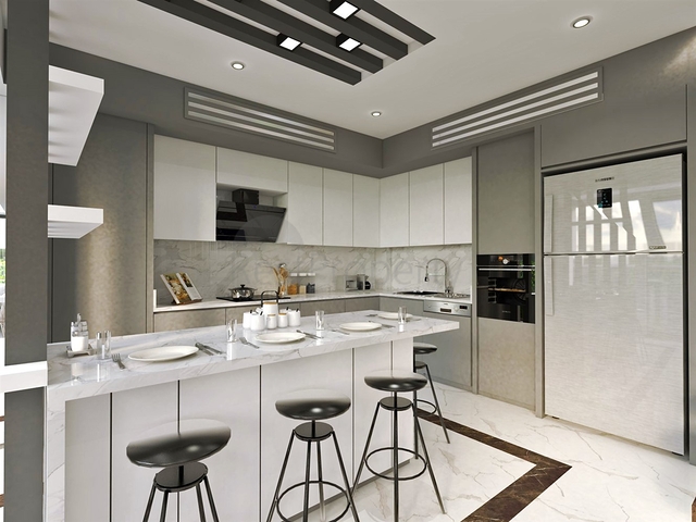 Инвестиционный проект вилл 5+1 в районе Гюзельоба Лара Анталья