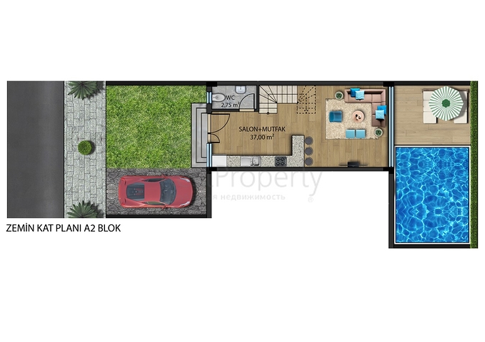 Инвестиционный проект вилл 5+1 в районе Гюзельоба Лара Анталья