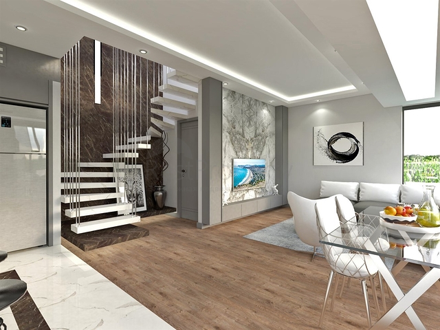 Инвестиционный проект вилл 5+1 в районе Гюзельоба Лара Анталья