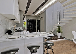 Инвестиционный проект вилл 5+1 в районе Гюзельоба Лара Анталья