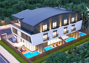 Инвестиционный проект вилл 5+1 в районе Гюзельоба Лара Анталья