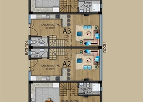 Инвестиционный проект вилл 5+1 в районе Гюзельоба Лара Анталья