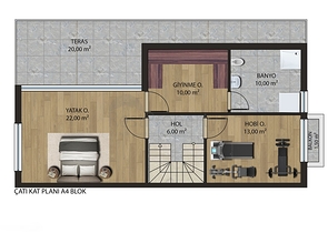 Инвестиционный проект вилл 5+1 в районе Гюзельоба Лара Анталья