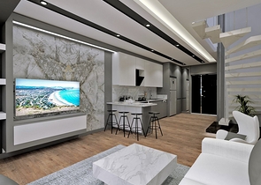 Инвестиционный проект вилл 5+1 в районе Гюзельоба Лара Анталья